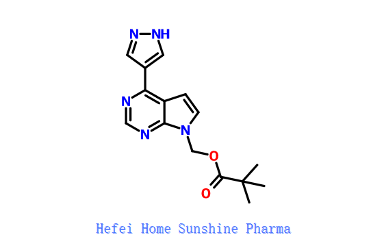 [4- (1 H-Pyrazol-4-yl) -7H-pyrrolo [2,3-d] pyrimidin-7-yl] methyl-pivalát CAS 1146629-77-7