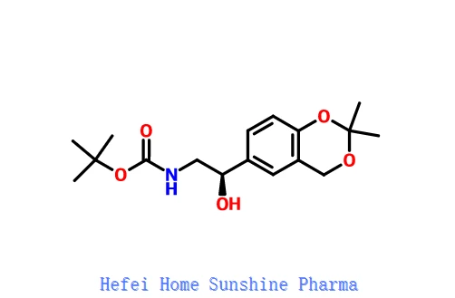 Kyselina karbamová, [(2R) -2- (2,2-diMethyl-4H-1,3-benzodioxin-6-yl) -2-hydroxyethyl]-, 1,1-diMethylethyl Ester CAS 452339-72-9