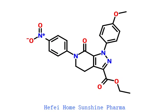 Ethyl-1- (4-methoxyfenyl) -6- (4-nitrofenyl) -7-oxo-4,5-dihydropyrazolo [3,4-c] pyridin-3-karboxylát CAS 536759-91-8