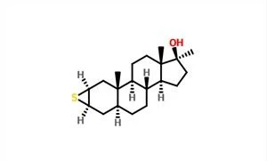 Androstan-17-ol, 2,3-epithio-17-methyl-, (2a,3a,5a,17b)- CAS 4267-80-5